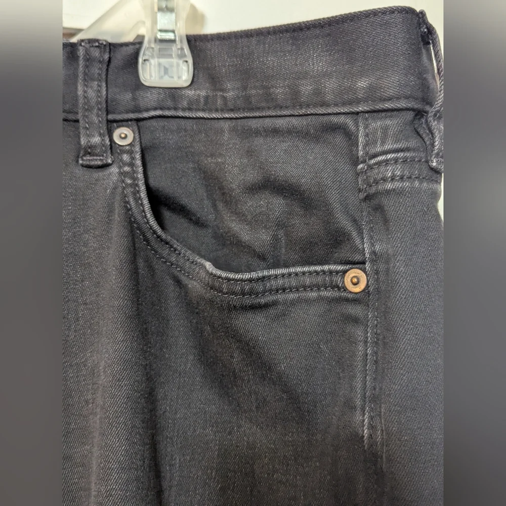 Men's Banana Republic The Traveler Slim Fit Jeans 36*36 Black Zip Fly